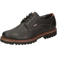 Sioux Chaussure à lacets 'Sneaker Herren 383 50 Echtleder in schwarz' noir