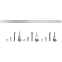 Intersteel 35450114 - Rail intermédiaire 90cm pour système de porte coulissante inox