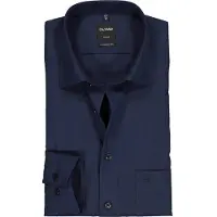 Olymp Chemise Luxor Coupe Moderne Bleu Foncé