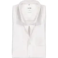 Olymp Chemise Luxor Coupe Confort Blanche Manches Courtes