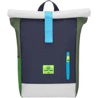 Johnny Urban Sac à dos 'Aaron' azur / bleu foncé / vert / blanc