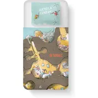 Nobrand Dekbedovertrek Parure de lit enfant coton Gorgels 140x200 cm Lit simple Multicolore
