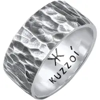 KUZZOI Bague noir / argent