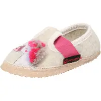 Giesswein Pantoufle 'Trabening Einhorn' beige / rose
