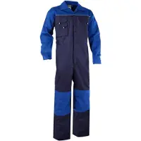 Dassy Cannes Combinaison bicolore avec poches genouillères BLEU FONCÉ/BLEU GRAIN Taille S Longueur : STANDARD