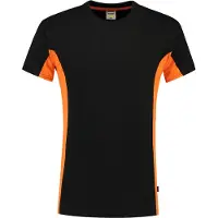 Tricorp 102002BlackOrangeM T-Shirt Bicolor Borstzak (M)