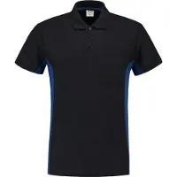Tricorp 202002NavyRoyalblueM Poloshirt Bicolor Borstzak
