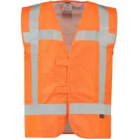 Tricorp 453018Fluororange3XL-4XL Veiligheidsvest RWS Vlamvertragend Antistatisch