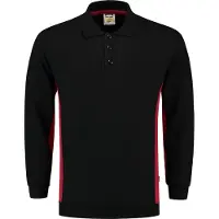 Tricorp 302001BlackRedXXL Polosweater Bicolor Borstzak