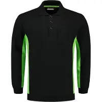 Tricorp 302001BlackLimeXXL Polosweater Bicolor Borstzak