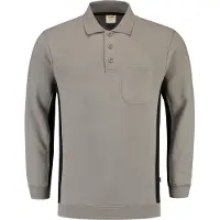 Tricorp 302001GreyBlackXXL Polosweater Bicolor Borstzak