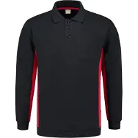 Tricorp 302001NavyRedL Polosweater Bicolor Borstzak