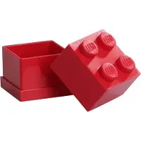 LEGO Boîte de Rangement Lego Mini Brick 4 Rouge