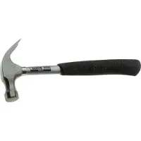 Bahco Steel Nail Hammer With Rubber Grip Tubular Handle 230g Argenté
