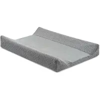 Jollein Housse Matelas à Langer Jollein Bliss Knit Storm Grey (50 x 70 cm)