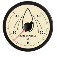 VETUS Rudder Angle Indicator 12-24v Argenté 100 mm