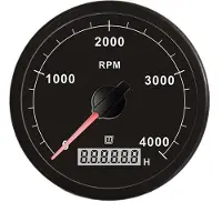 VETUS 0-4000rpm Compteur De Tours 12-24v