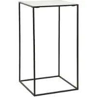 Nordal Table d'appoint Cube - marbre blanc L.