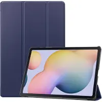 IMoshion Coque tablette Trifold pour Samsung Galaxy Tab S8 Plus / S7 Plus / S7 FE 5G - Bleu foncé
