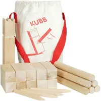 Goki Kubb, jeu de vikings, petit format, sac en coton