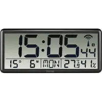 Hama Jumbo Wall Clock Noir