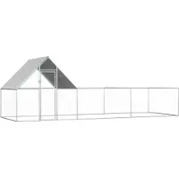 vidaXL Poulailler 6x2x2 m Acier galvanisé