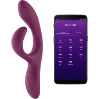 We-vibe We‑Vibe Nova 2 - Vibrateur flexible avec stimulateur de clitoris contrôlé par application (violet)