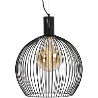 QAZQA Suspension ronde design noire 50 cm - Dos