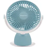Beper P206VEN420, mini klemventilator USB, wit/blauw