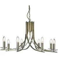 Searchlight Lampe à suspension en laiton Ascona Ø75cm