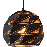 Lucide Lampe pendante de conception Malunga Noir