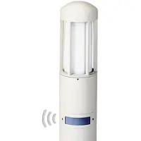 Albert Lampadaire Jardin à LED Port détecteur de mouvement blanc