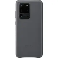 Samsung Galaxy S20 Ultra Back Cover Cuir Gris