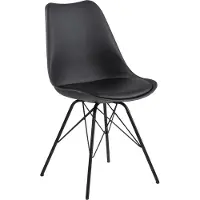 Molecule Chaises coquille Irma - noir