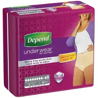 Depend MAXIMUM L pour femmes 1×9 pcs, slips élastiques, tour de hanches 95-130 cm