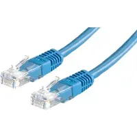 Roline - Cordon de raccordement - RJ-45 (M) pour RJ-45 (M) - 15 m - UTP - CAT 5e - bleu