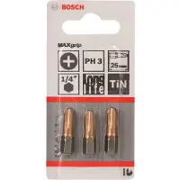 Bosch 2607001548 - Embout de vissage Max Grip PH3, 25 mm 3x