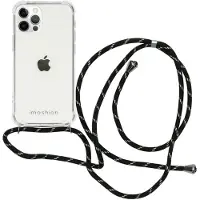IMoshion Coque arrière Transparente avec cordon Apple iPhone 12 (Pro) - Noir & Doré