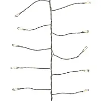 Kaemingk Guirlande lumineuse Lumineo Compact Twinkle 480 LED classique chaud extérieur 6 m noir