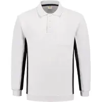 Tricorp Sweatshirt col polo bicolore poche poitrine WhiteDarkgrey Gr. L (L)
