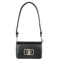 U.S. POLO ASSN. sac à épaule bandoulière Berkeley Horizontal Flap Bag Black / Gold noir