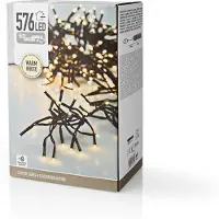 S.I.A Luci Natale Ghirlanda 576 Led Bianco Caldo Con Giochi Di Luce Addobbi