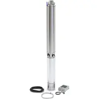 DAB Pompe de forage S4 3/13 M Kit - 1200 W 4,2 m³/h Monophasé 230 V
