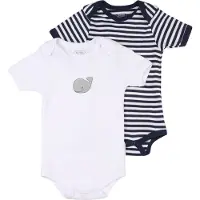 Playshoes Barboteuse / body marine / gris / blanc