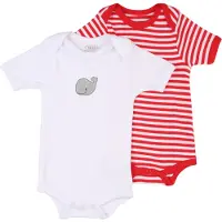 Playshoes Barboteuse / body gris / rouge / blanc