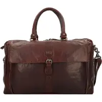 Spikes & Sparrow Cuir sac à épaule bandoulière mallette Bronco Business Travelbag Dark Brown brun