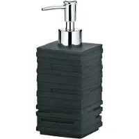 kela Distributeur de savon POSIDON poly, noir KL-20252