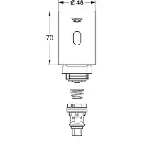 GROHE F. GRO37427000 Commande urinoir