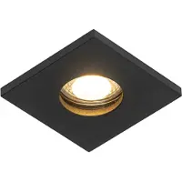 QAZQA Spot encastré de salle de bain moderne noir - Doku