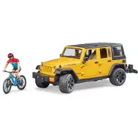 BRUDER Jeep Wrangler Urcon Cyclist Doré 3-6 Years